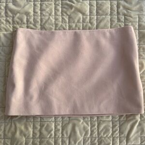 Khaite Jett Skirt in Soft Pink Suede sz 6 NWT